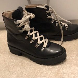 Steve madam combat boots